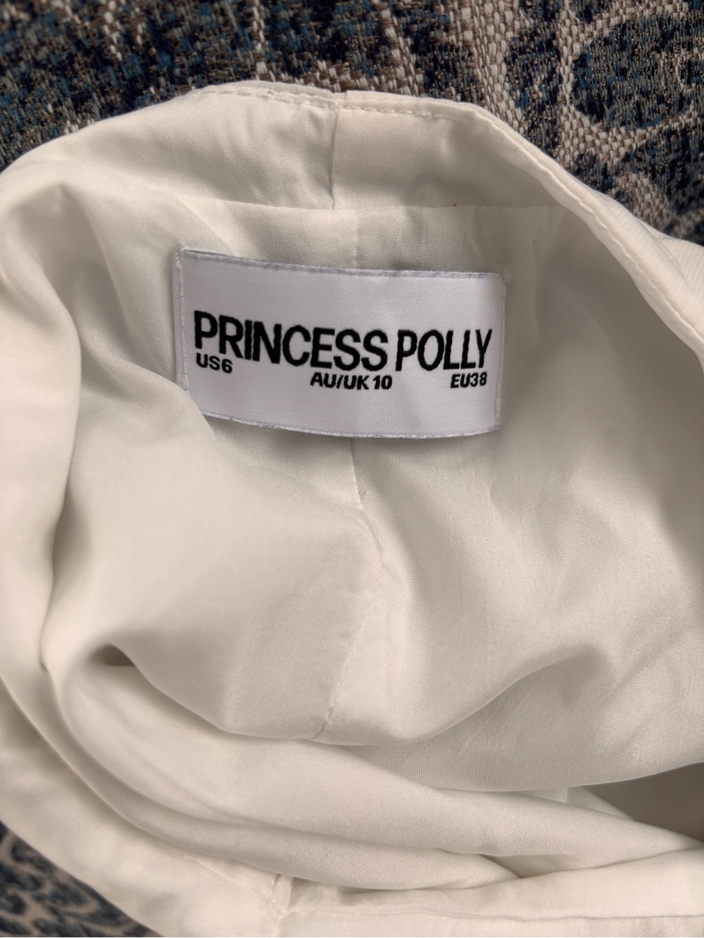 Princess Polly White Slip Dress with Ruffle Straps - Picture 3 of 3